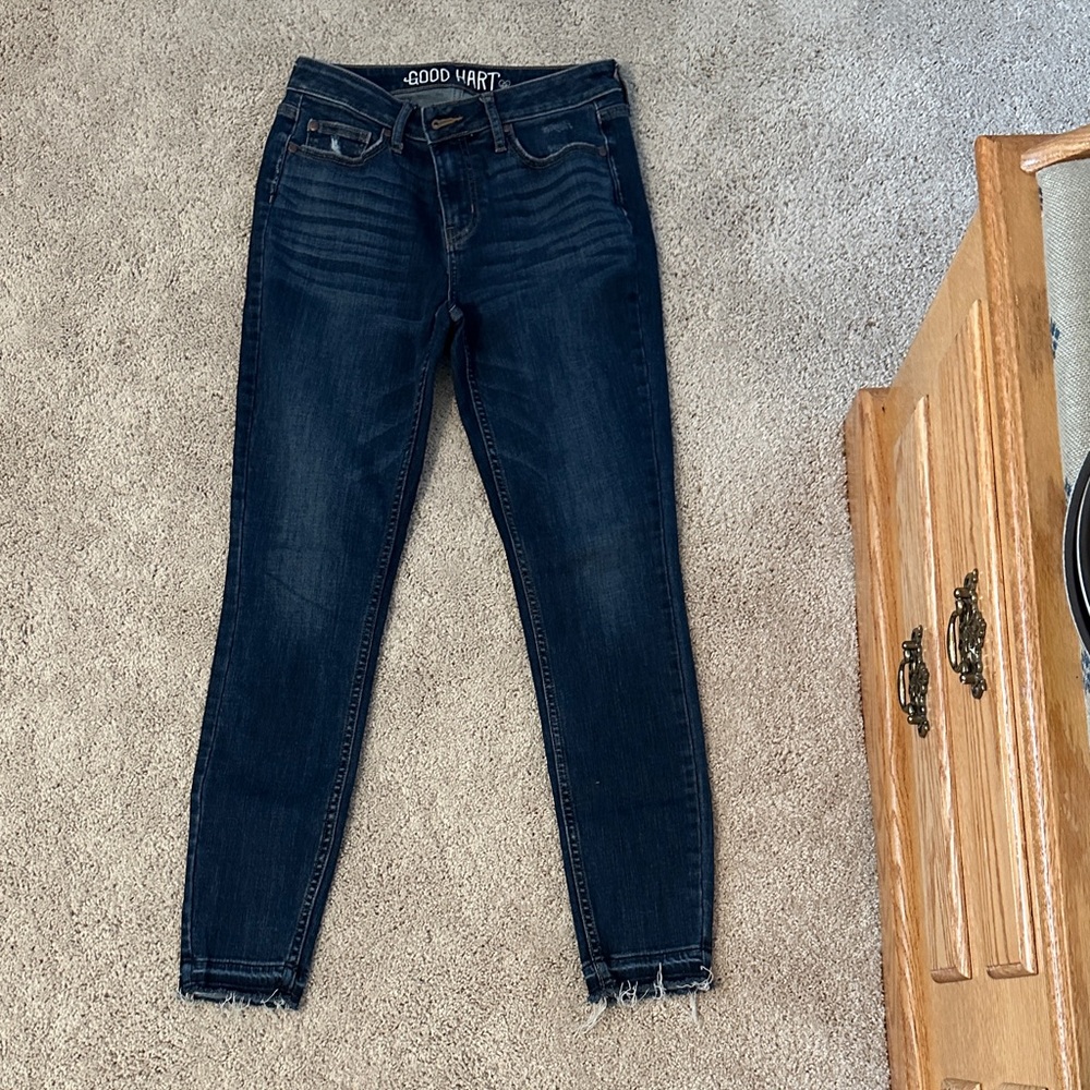Good Hart Women's Dark Wash Skinny Jeans